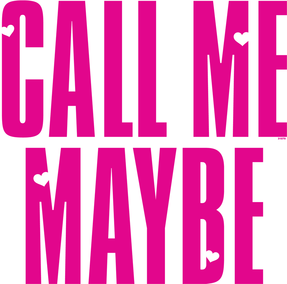 Call Me Maybe Big Picture - Call Me Maybe Logo (1000x1000)