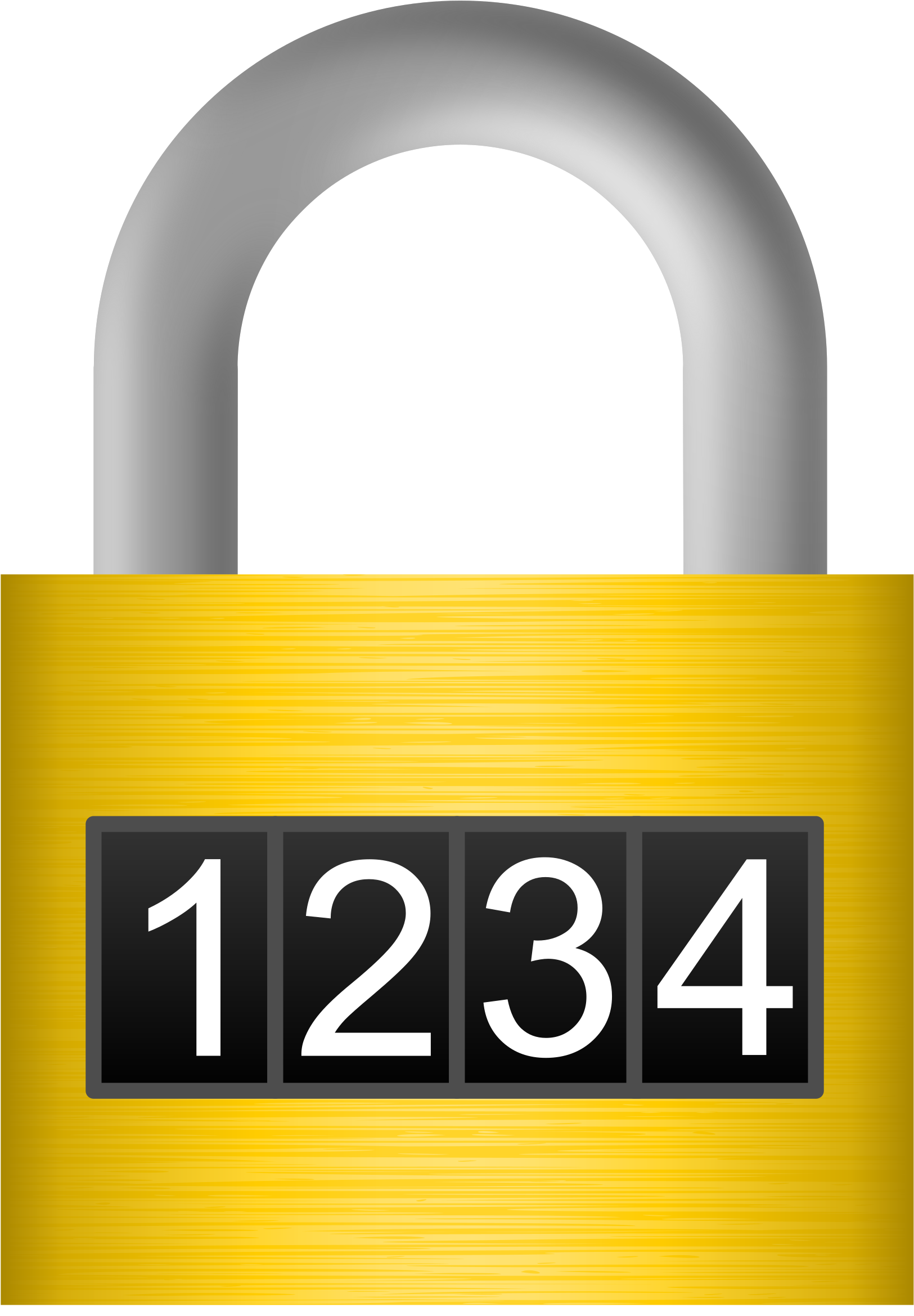 Extremely Ideas Lock Clipart Combination - Combination Lock Clipart (1694x2400)