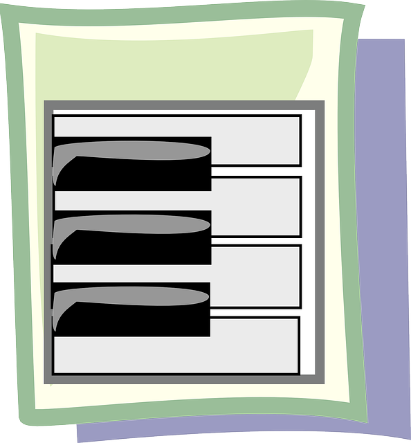Keyboard, Piano, Keys, Theme, Key - Blank Sheet Music For Piano: Treble Clef With 100 Blank (594x640)
