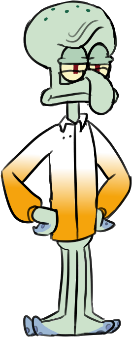Squidward - Squidward Transparent (292x700)