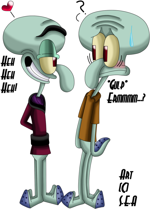 Squidward And Squilliam - Squidward Gay For Squilliam (600x844)