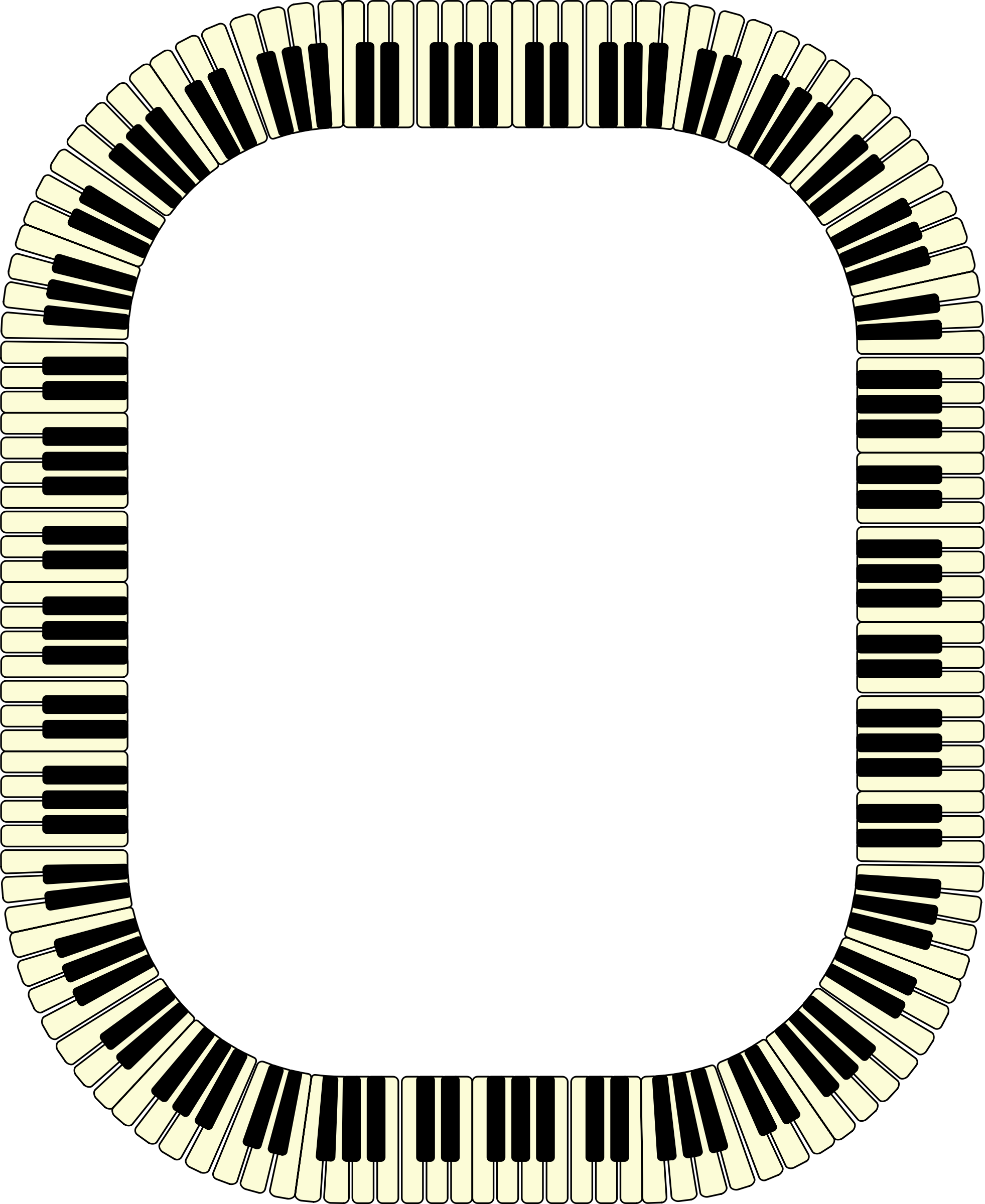 Big Image - Piano Keys Pillow Case (1963x2400)