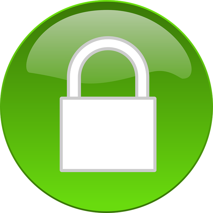 Lock Clipart Padlock - Green Padlock (720x720)