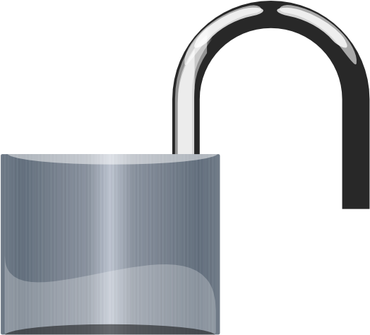Silver Lock 2 Clip Art - Arch (600x473)