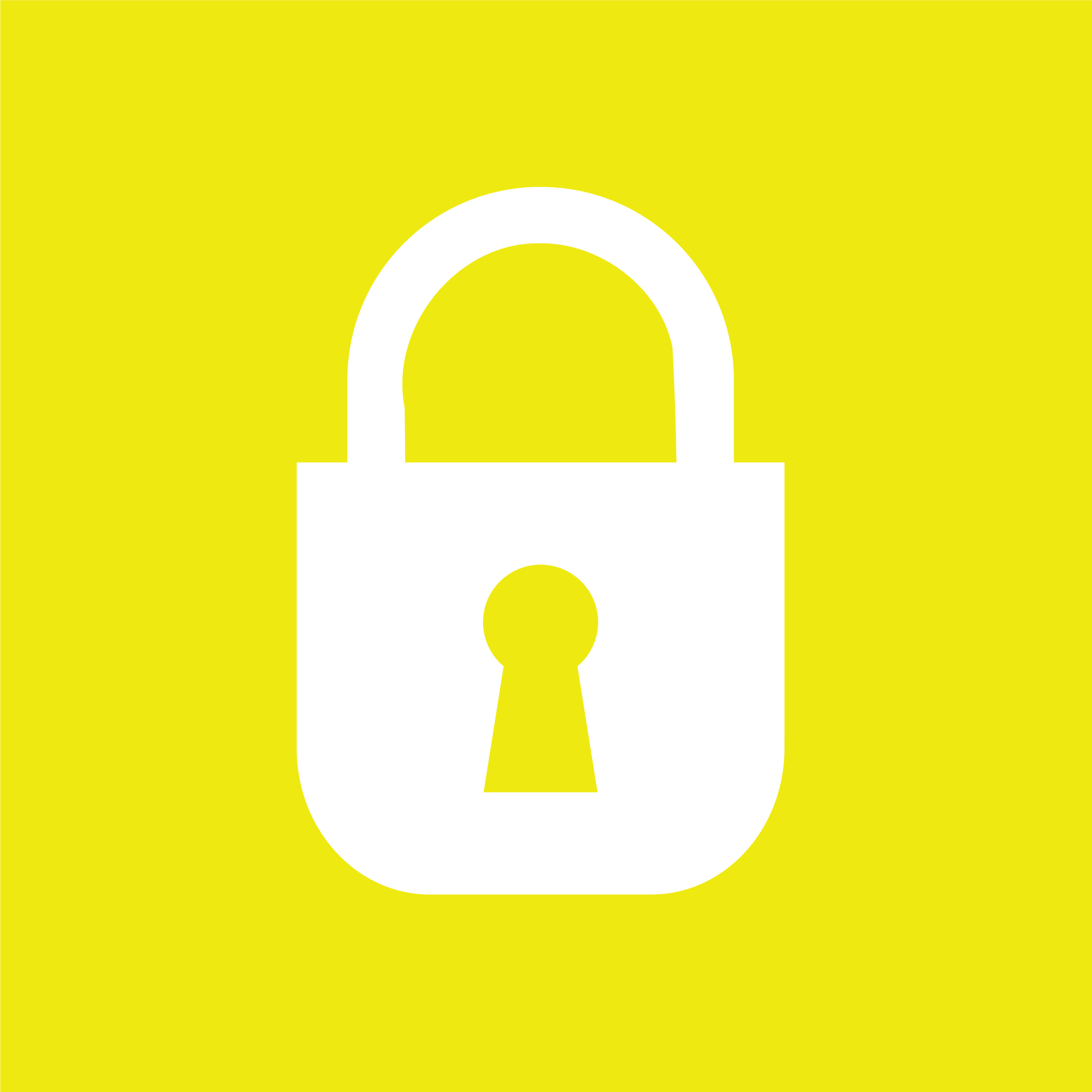 Big Image - Yellow Lock Clip Art (2149x2149)