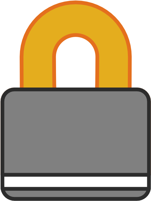 Clipart - Padlock-color - Clip Art (2400x2400)