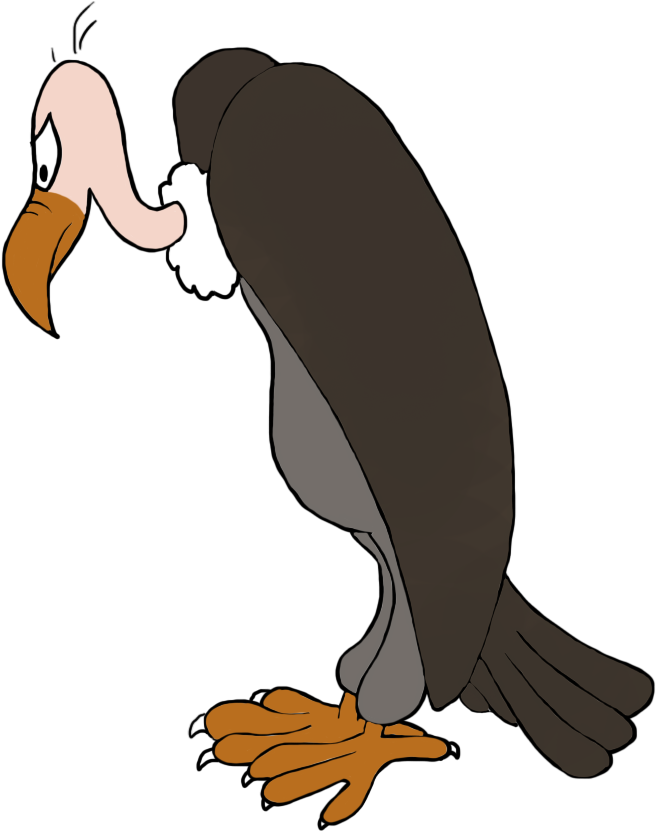 Bird Clip Art - Vulture Clipart Png (747x945)