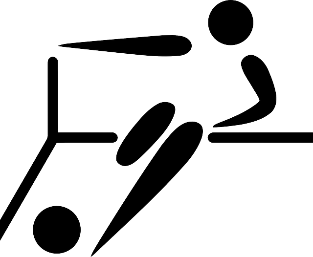 Sports Black, Outline, Sport, Person, White, Cartoon, - Pictogramme Futsal (640x526)