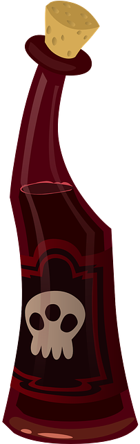 Poison - Skull Bottles Png (320x640)