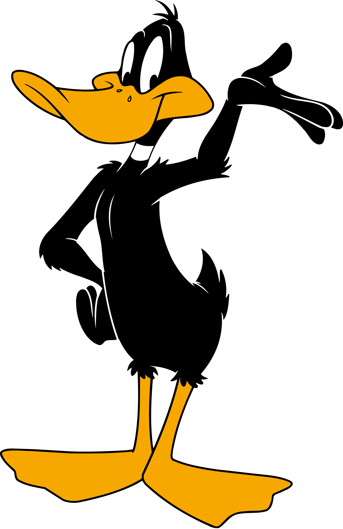Happy Daffy Duck Animated Clipart - Looney Tunes Daffy Duck (1600x2464)