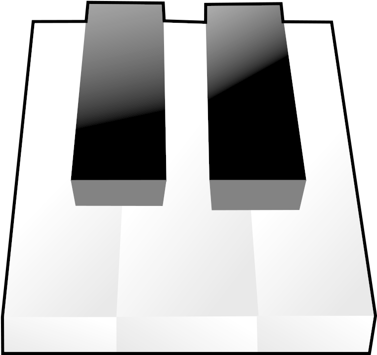 Two Black Keys Wipp Dorf Coat Of Clip Art Download - Piano (800x800)