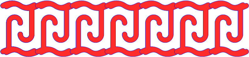 Border Oval Free Double Hook Meander - Border Pattern (800x198)