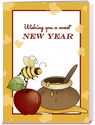 Rosh Hashanah Greetings Cards Wblqual Rosh Hashanah - Cartoon (435x429)