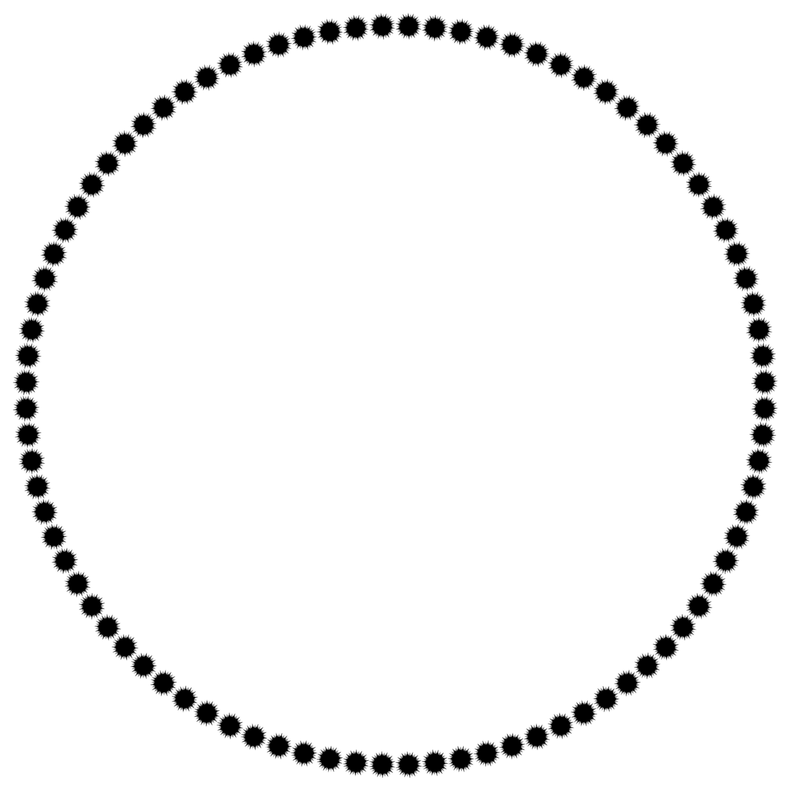 A Turn To Learn - Black Circle Frame Png (1600x1600)