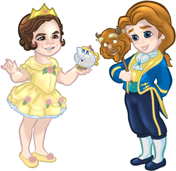 Beauty And The Beast Toddler Child Drawing - Beauty And The Beast Toddler Child Drawing (600x576)