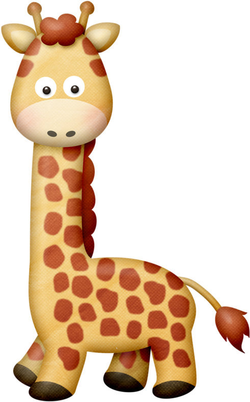 Lliella Safariadv Giraffe Png Giraffe Clip Art And - Zoo Animals Girafe Clipart (500x800)