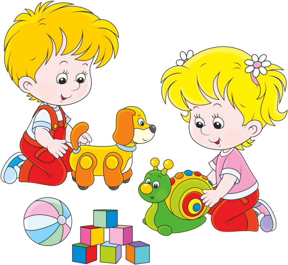 Children Playing With Toys - Playing Toys Clipart (1000x893)
