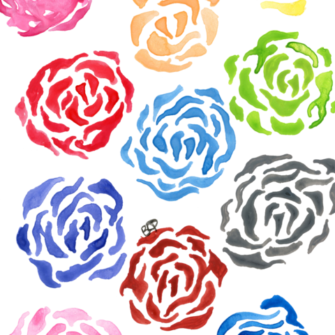 Abstract Flowers - Abstract Art (480x480)