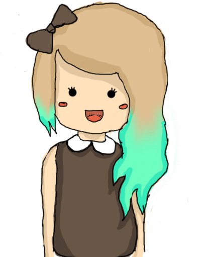 Le Art Blog By Nialler - Minecraft Skin Drawing Girl (451x540)