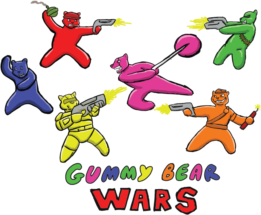 Gummy Bear Wars Tank Top - Gummy Bear (896x1024)