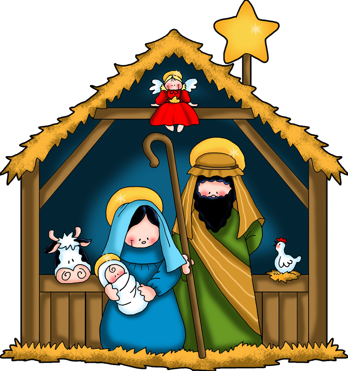 Nativity Scene Clipart New Calendar Template Site - Nativity Scene Clipart (1125x1200)