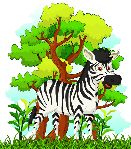 Zebra Cartoon Picture - La Cebra Animado (500x500)