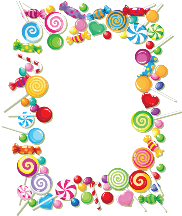 Candy Frame Png (600x714)