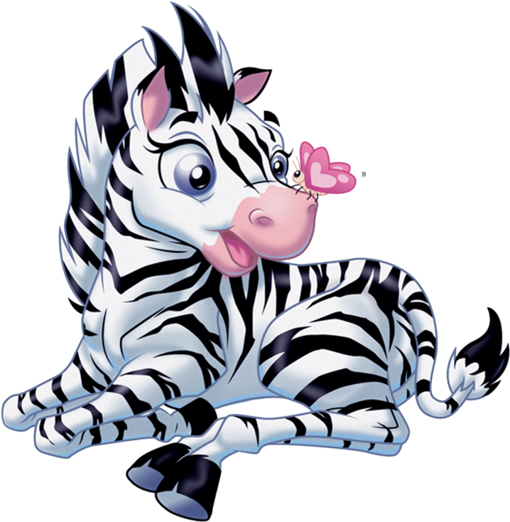 Stuffed Animal Clipart Pink Zebra - Cartoon Zebra (800x812)
