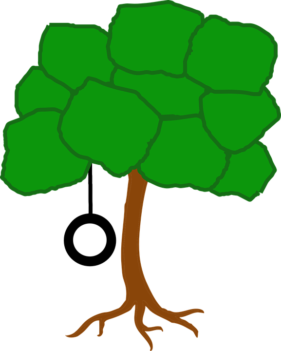 Tree House Clipart 3, - Tree House Clipart With Swing (577x720)