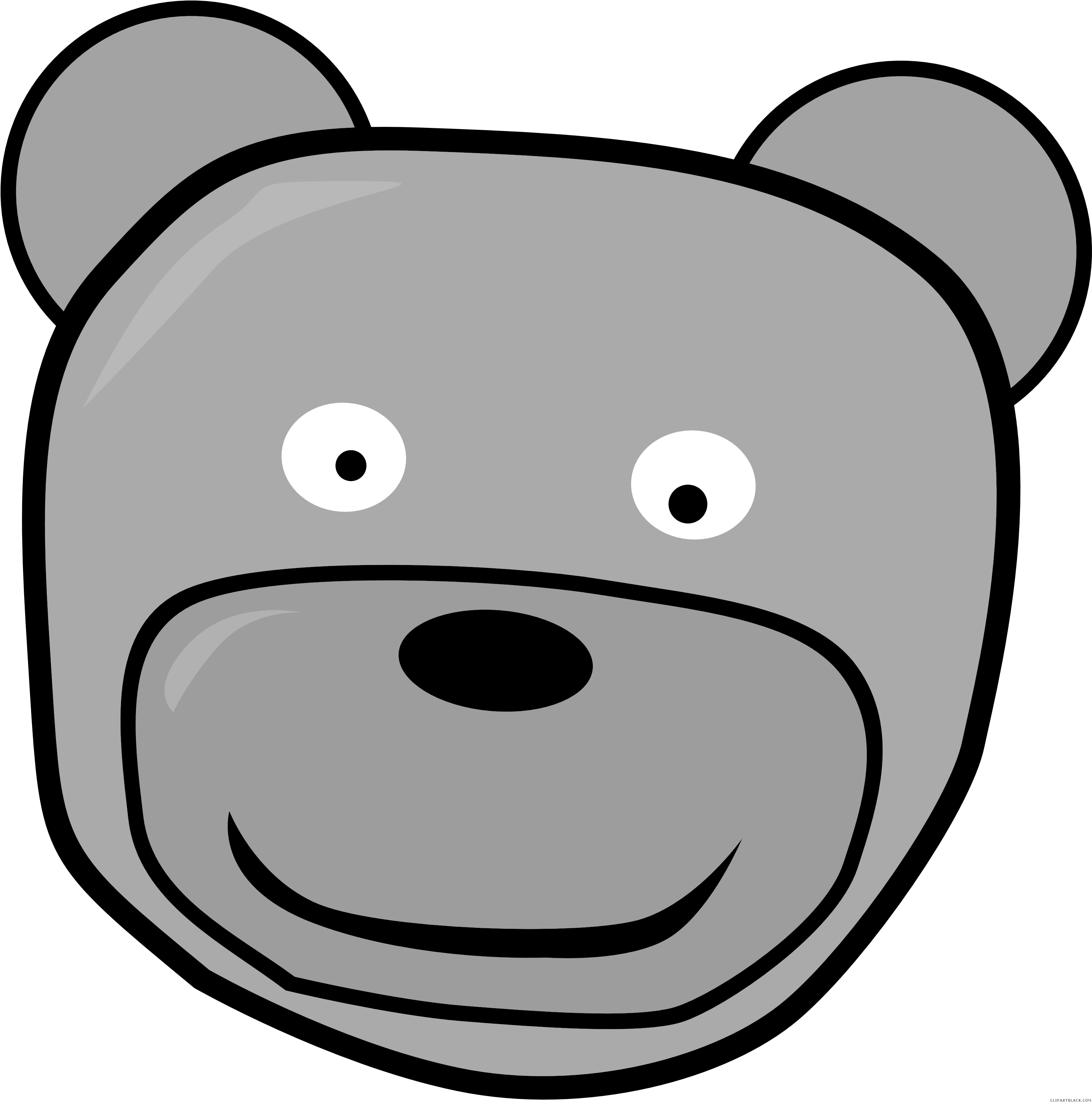 Quality Animals Animal Free Black White Clipart Images - Teddy Bear Clip Art (3333x3358)