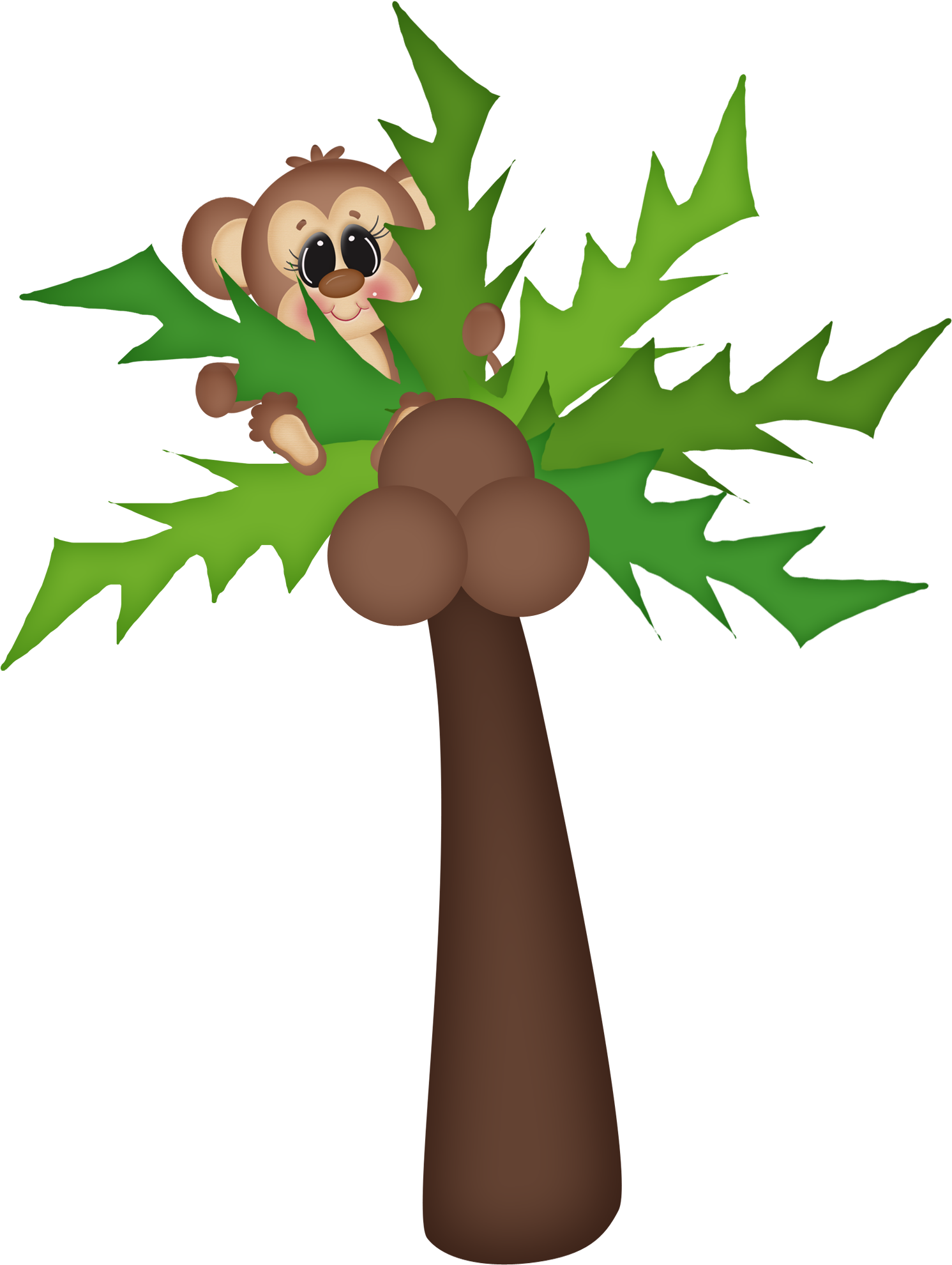 Pin By Andrea Bansbach On Minus - Jungle Safari Trees With Monkey (1490x2015)
