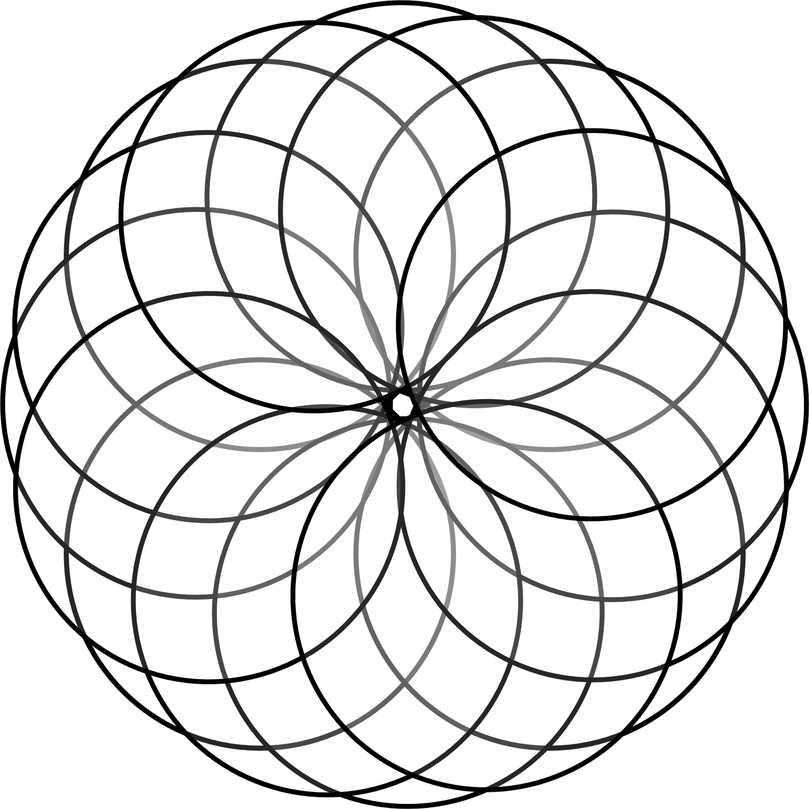 Flower And Nature Clipart - Mandala (1600x1600)