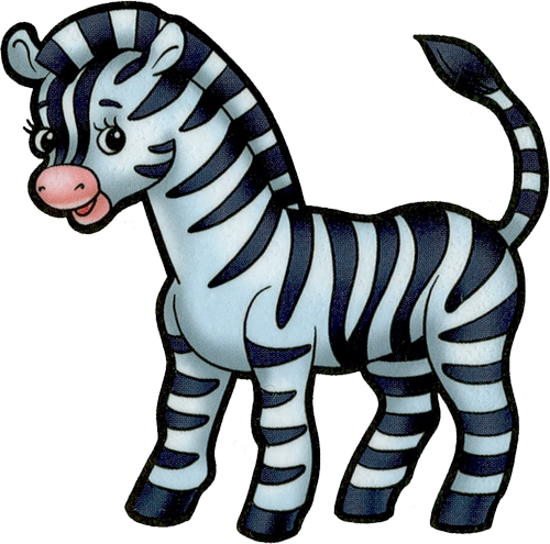 Cartoon Filii Clipart - Cartoon Zebra (500x495)