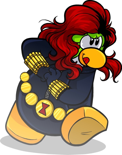 Black Widow Msht Pose - Cartoon (425x538)