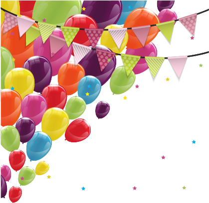 Birthday Cake Balloon Greeting Card - Birthday Cake Balloon Greeting Card (601x453)