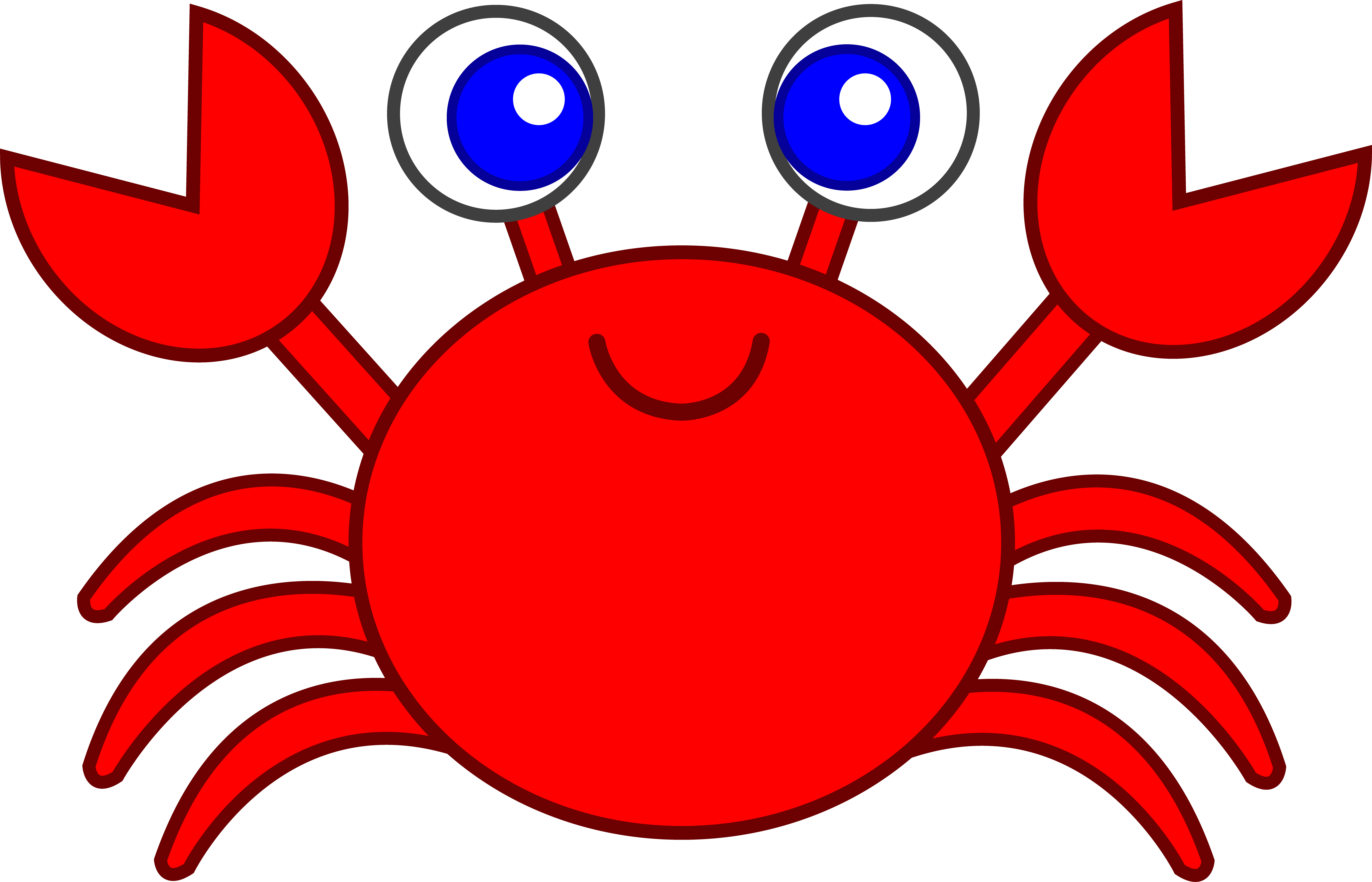 - - Cartoon Crab (7031x4522)
