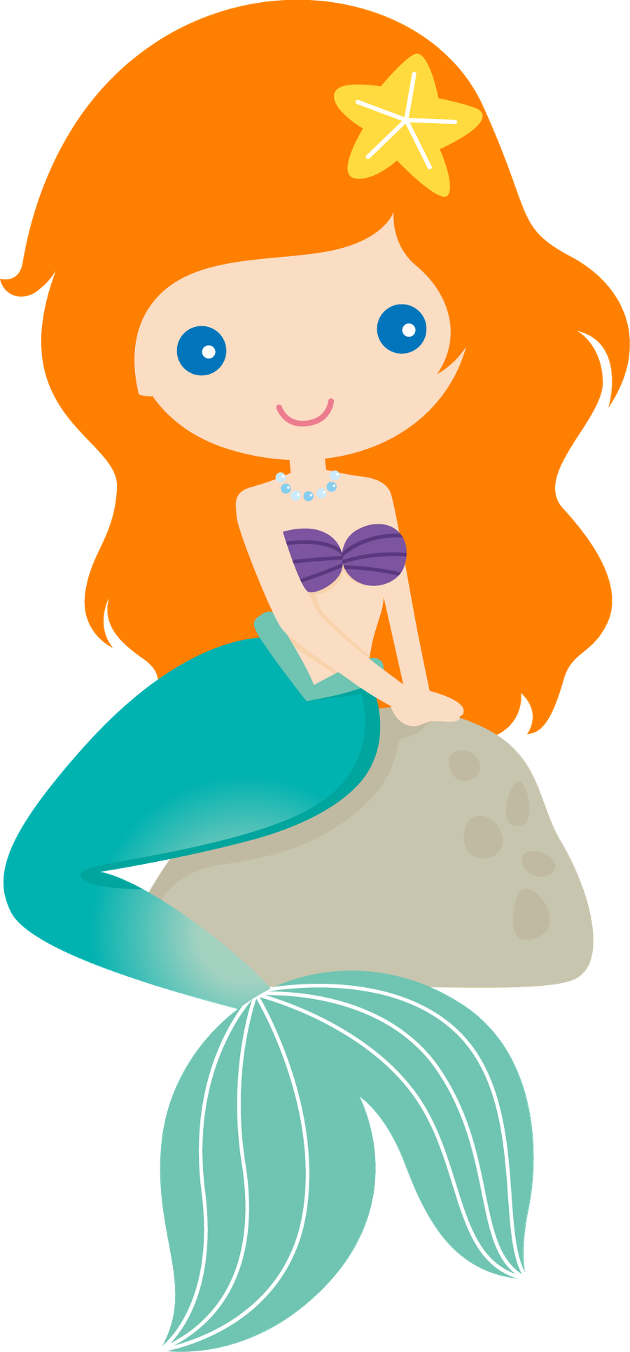 Centerpieces For Baby Shower Cut Out - Blonde Mermaid Clipart (900x1931)