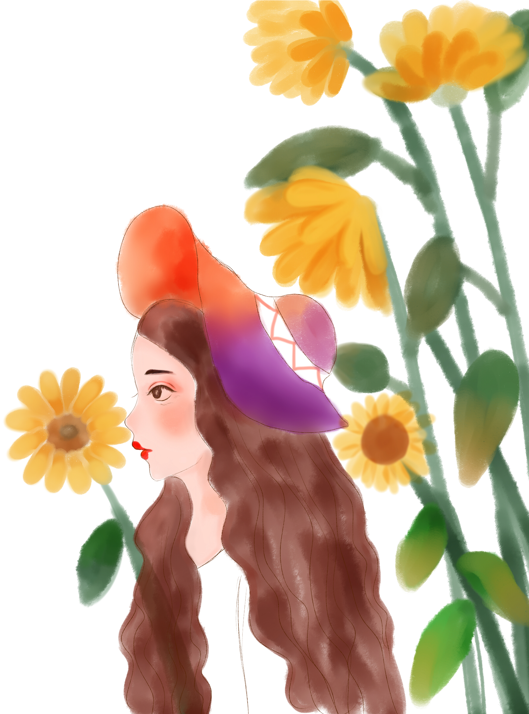 Common Sunflower Floral Design Icon - Common Sunflower Floral Design Icon (1800x2400)