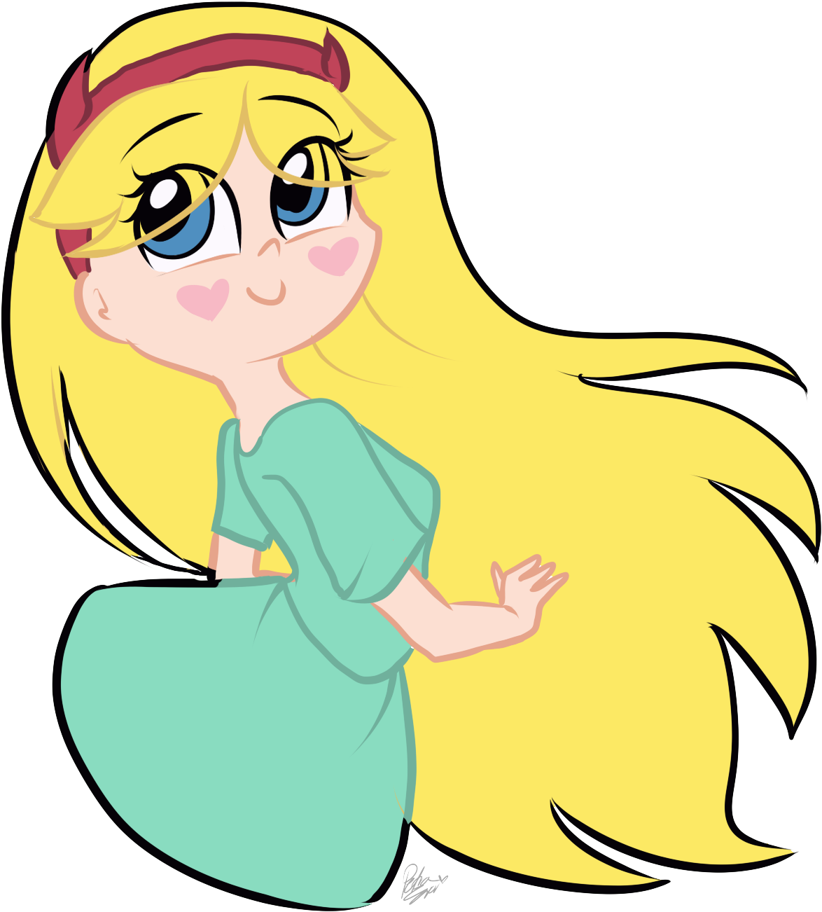 Star Butterfly By Drawing-heart - Star Butterfly Hd Art (1900x1700)