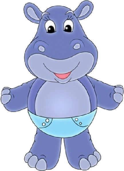 Hippopotamus Baby Cartoon Clip Art Images - Hippopotamus (600x600)