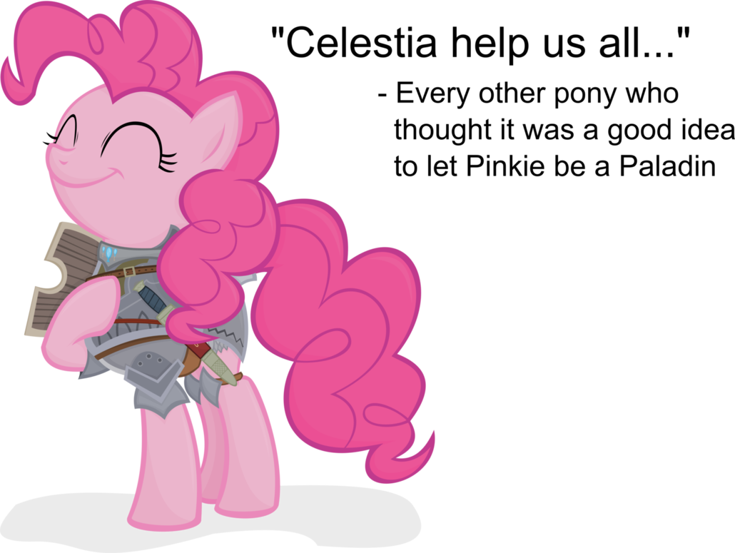 Pinkie Pie As The Paladin - Cartoon (1030x775)