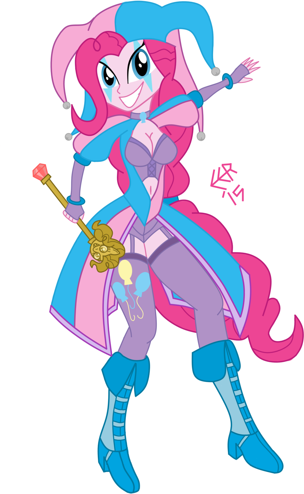 Pinkie Pie, Avatar Of Laughter By E E R - Pinkie Pie Harley Quinn (1024x1668)