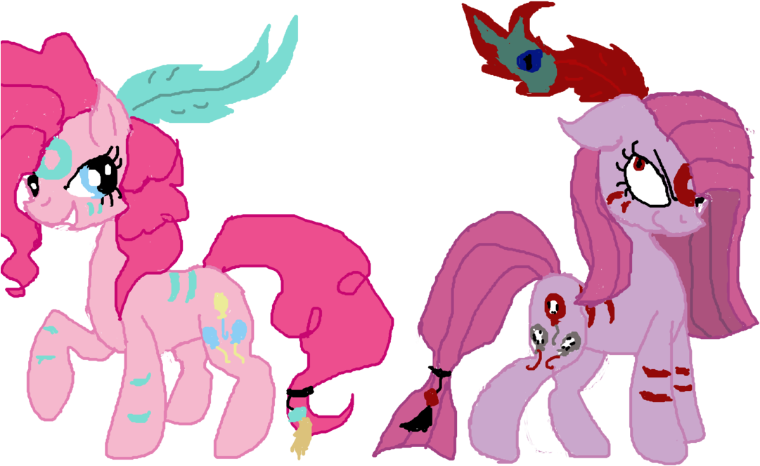 Pinkie Pie - Pinkamena & Toy Chica (1080x739)