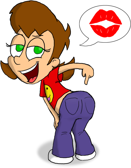 Kiss My Butt Cartoon (600x734)