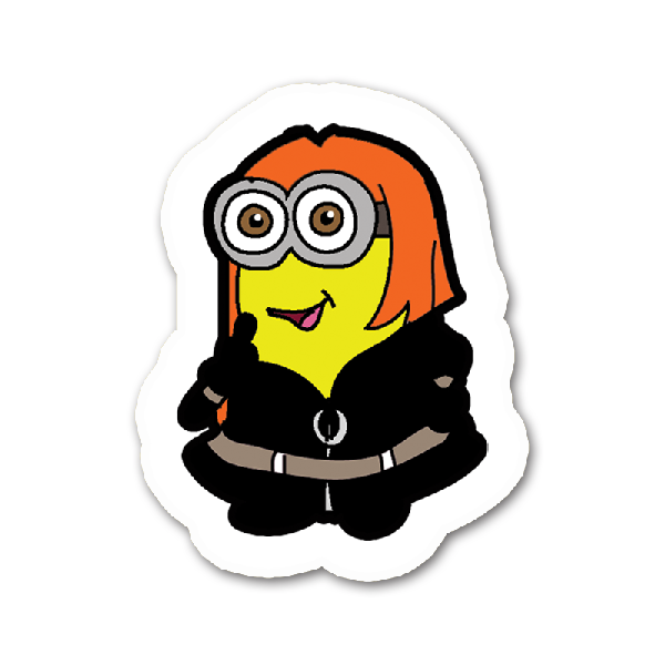 Age Of Ultron, Avengers, Banana, Black Widow, Cartoon, - Cartoon (600x600)