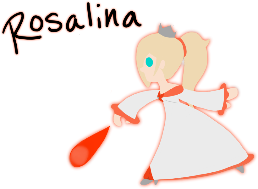 Rosalina Fire Flower By Xkipperxdipperx48x - Cartoon (900x630)