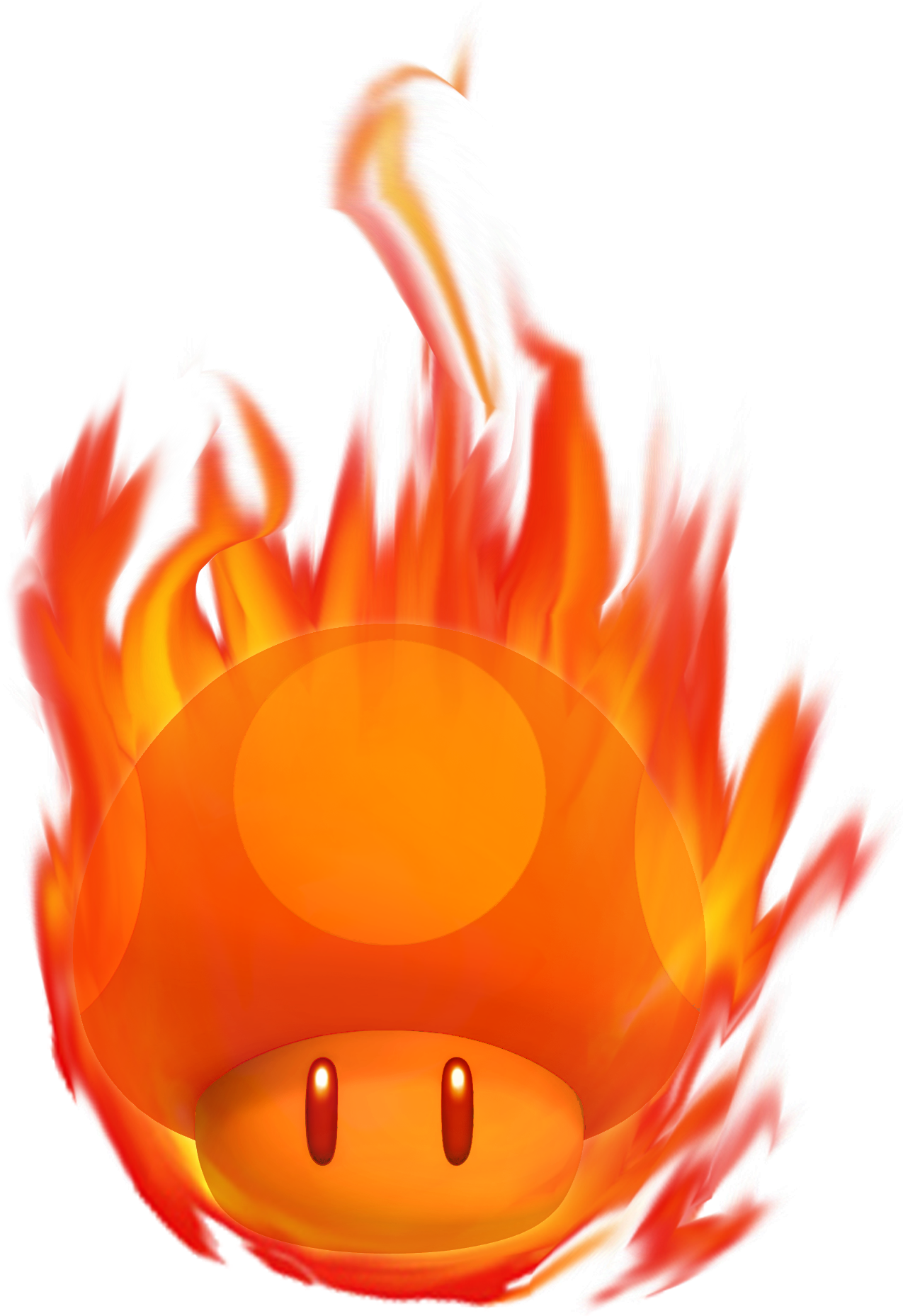 Burning Mushroom - Burning Mushroom Mario (1288x1936)