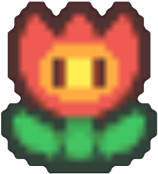 Paper Fire Flower - Paper Mario Fire Flower (420x420)