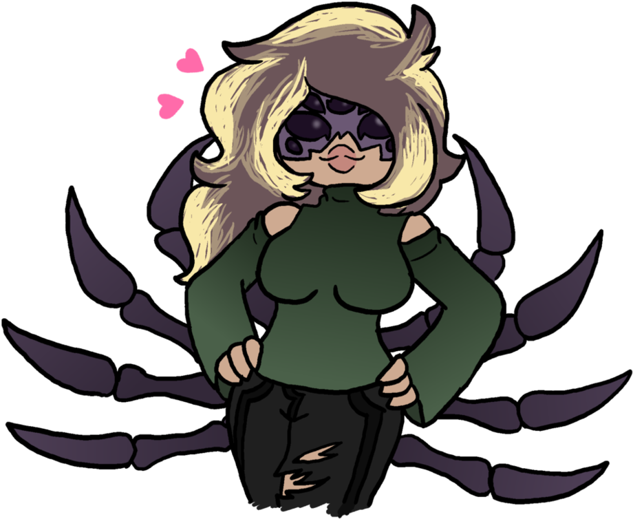 Black Widow By Ninja-inu - Cartoon (973x822)