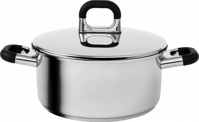 Loopro Cooking Pot With Stainless Steel Lid - Carl Mertens Loopro Kochtopf Flach Mit Edelstahldeckel (684x420)